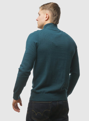 1/4 Zip Jumper - Rich Teal