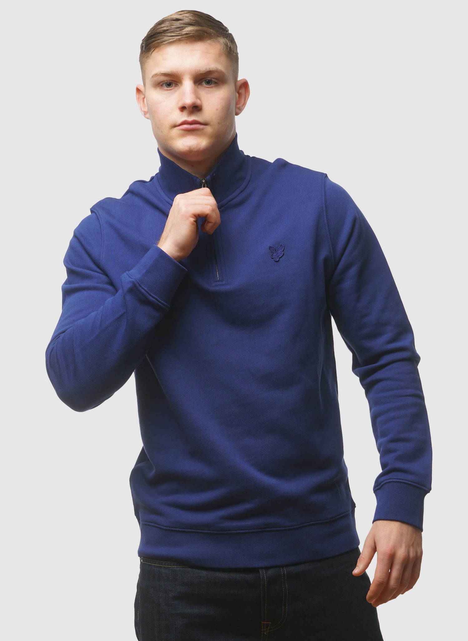 Superfine Quarter Zip Sweatshirt - Blueprint
