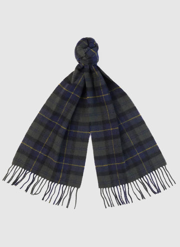 Tartan Lambswool Scarf - Olive