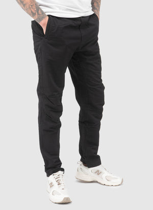 Diagonal Flatt Nylon Cargo Pants - Black