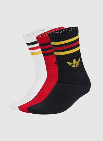 Crew 3er-Pack Socken - Black/Red/Gold