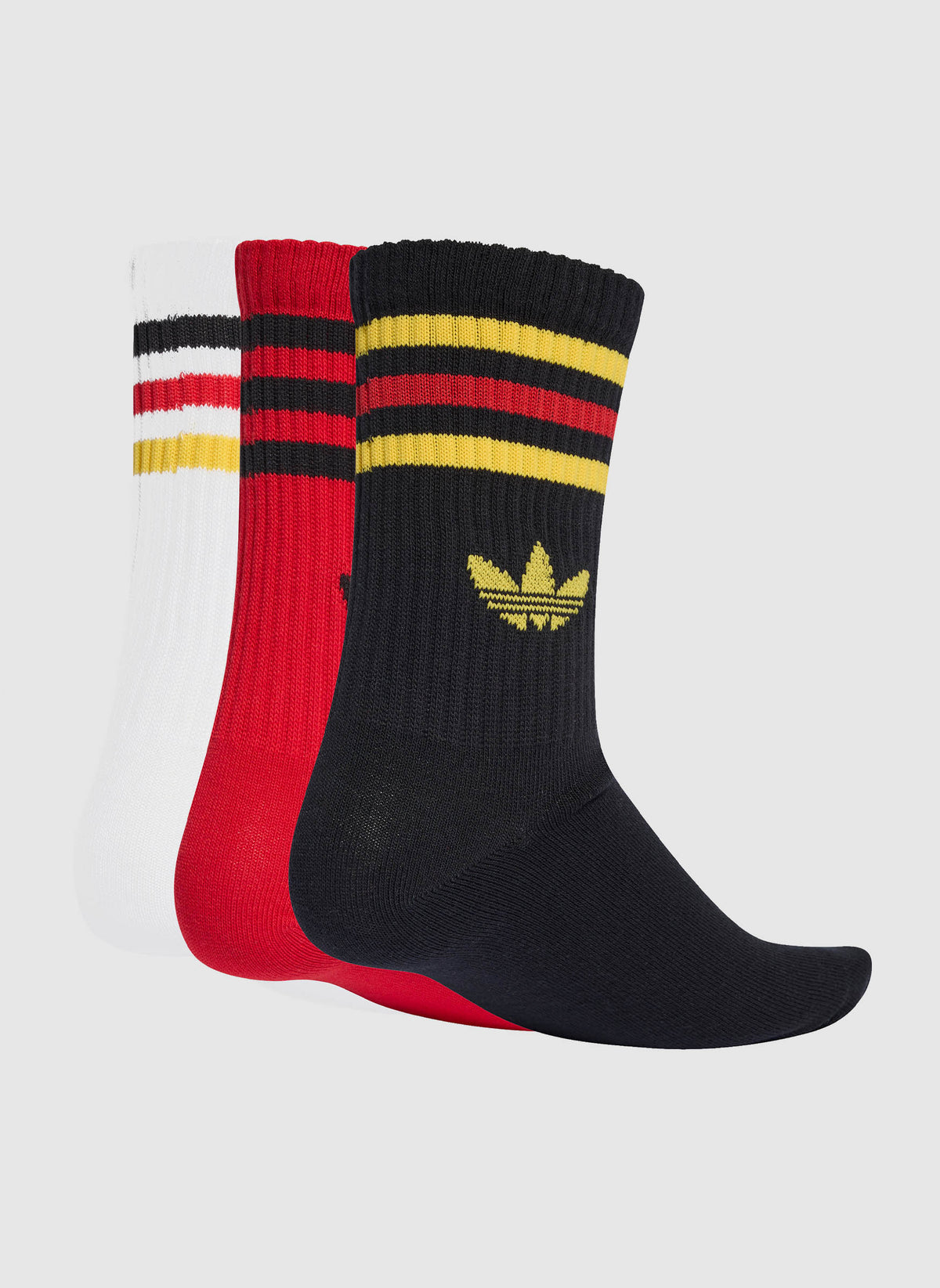 Crew 3er-Pack Socken - Black/Red/Gold