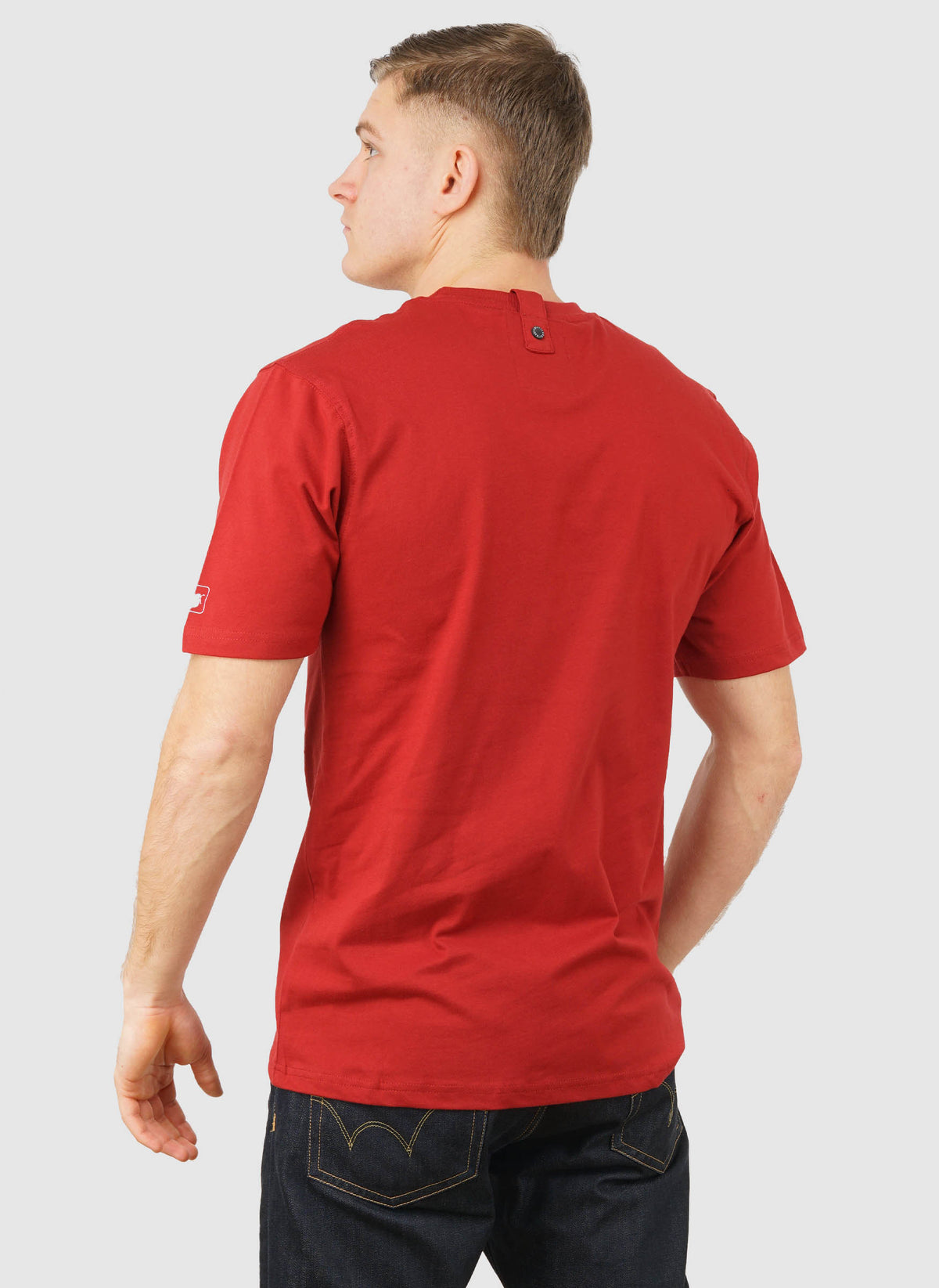 Outline Dove T-Shirt - Dark Red