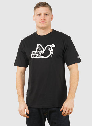 Outline Dove T-Shirt - Black