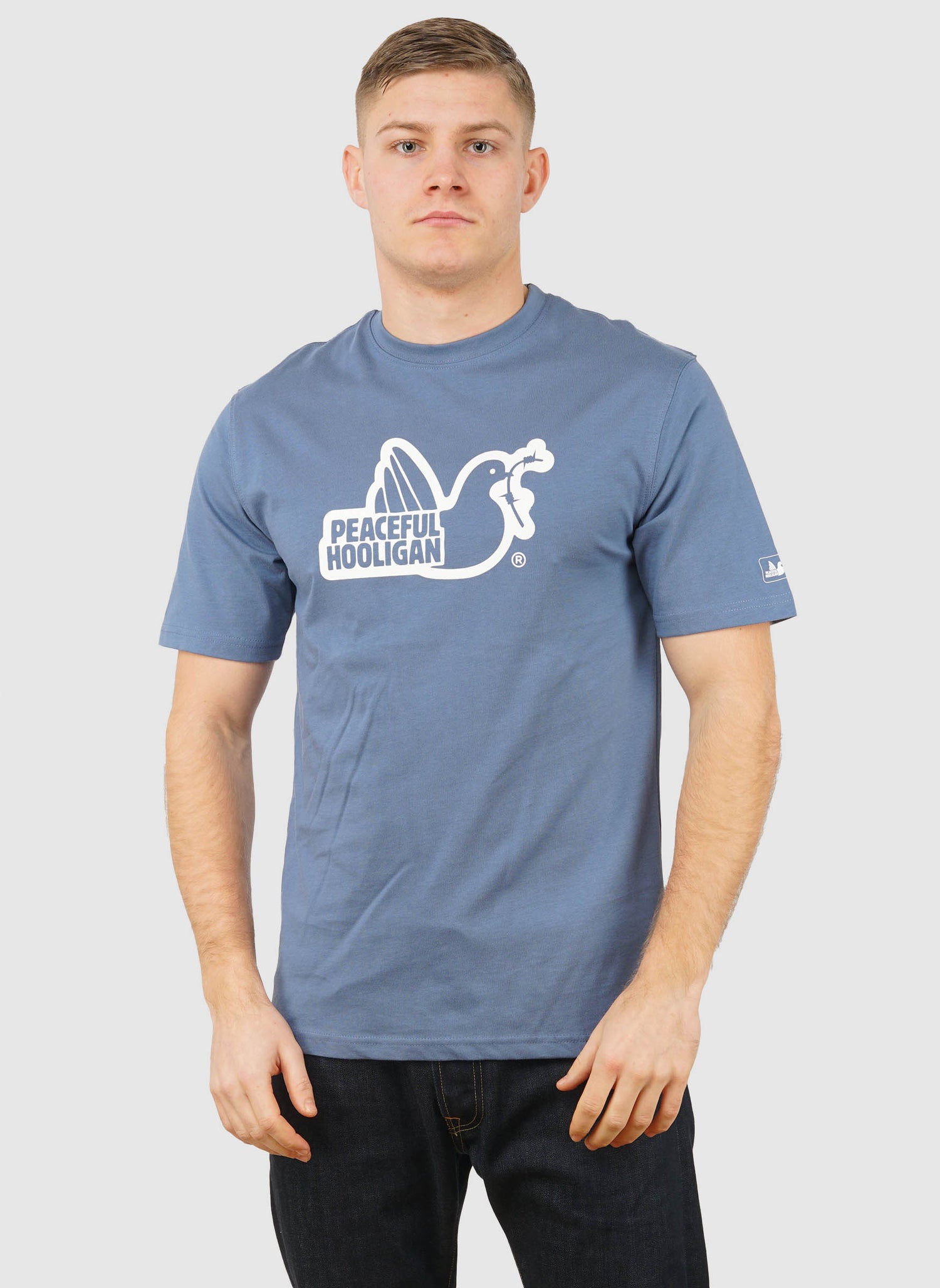 Outline Dove T-Shirt - Copen Blue