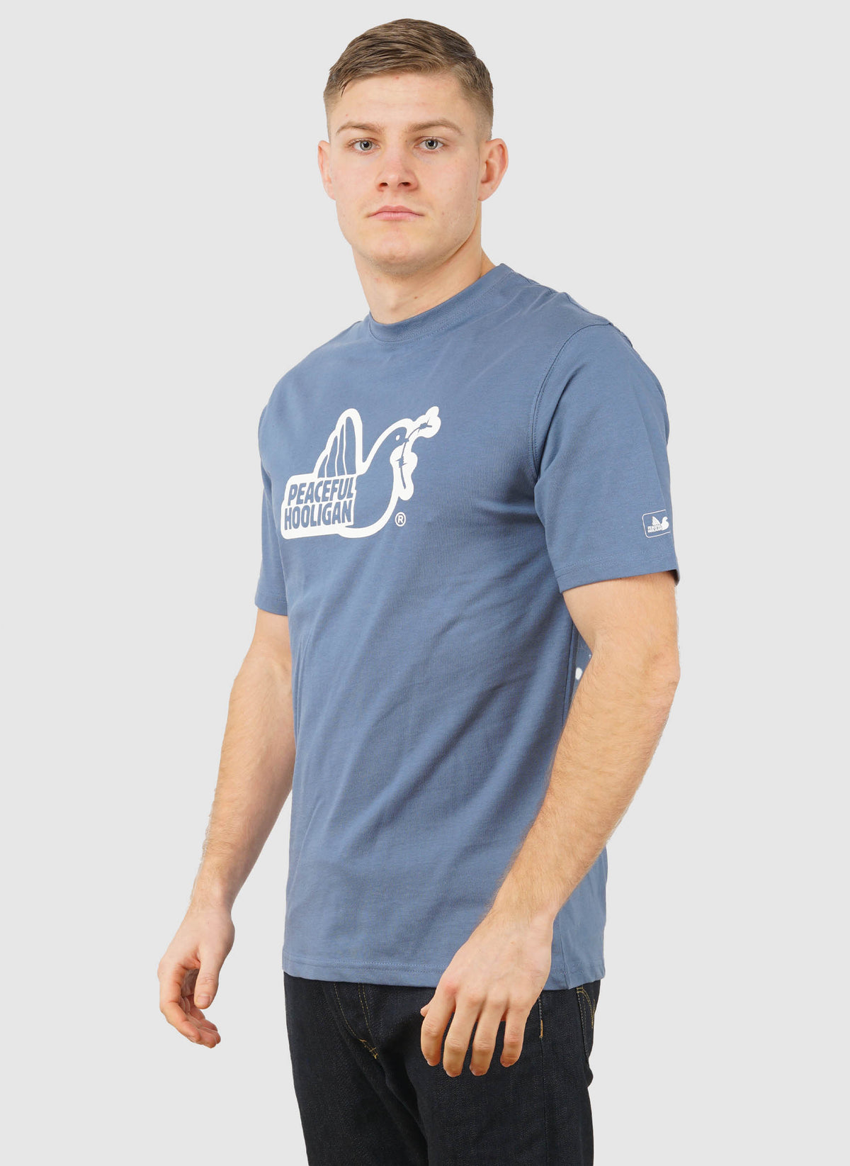 Outline Dove T-Shirt - Copen Blue