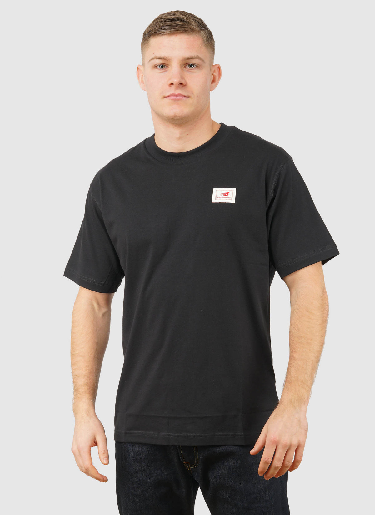 Woven Label T-Shirt - Black
