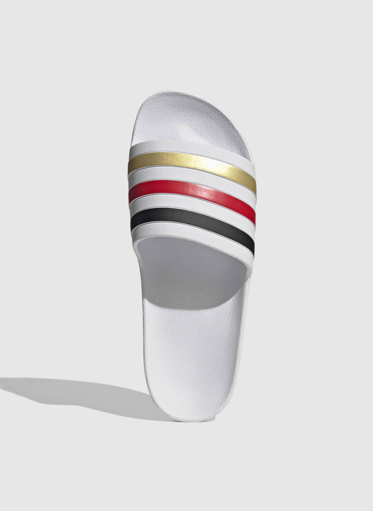 Adilette - White/Black/Red/Gold