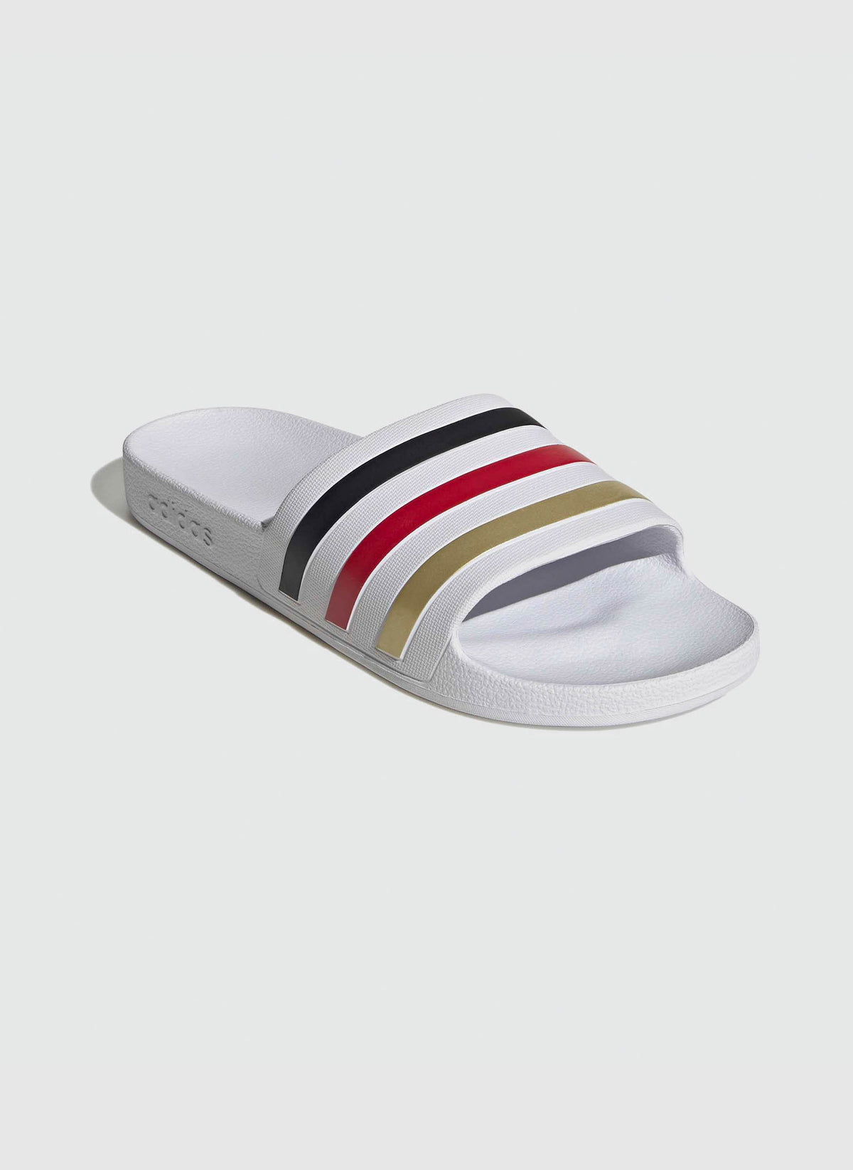 Adilette - White/Black/Red/Gold