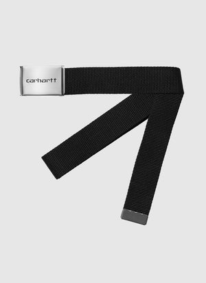 Clip Belt Chrome - Black