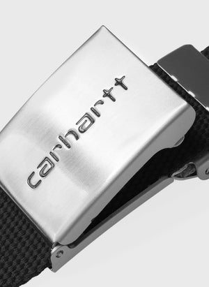 Clip Belt Chrome - Black