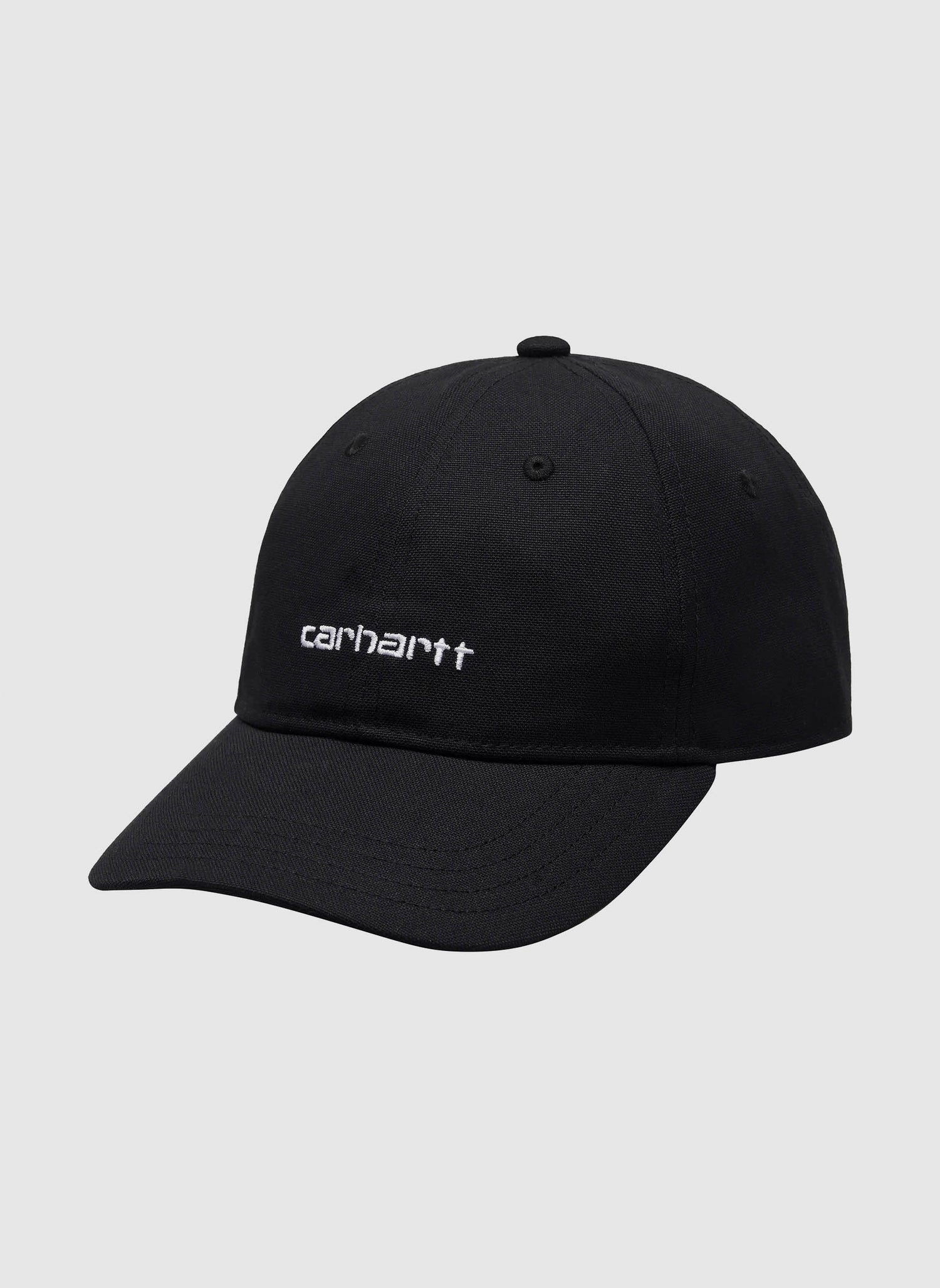 Canvas Script Cap - Black/White
