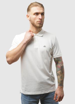 Stretch Piquet Poloshirt - Gauze White