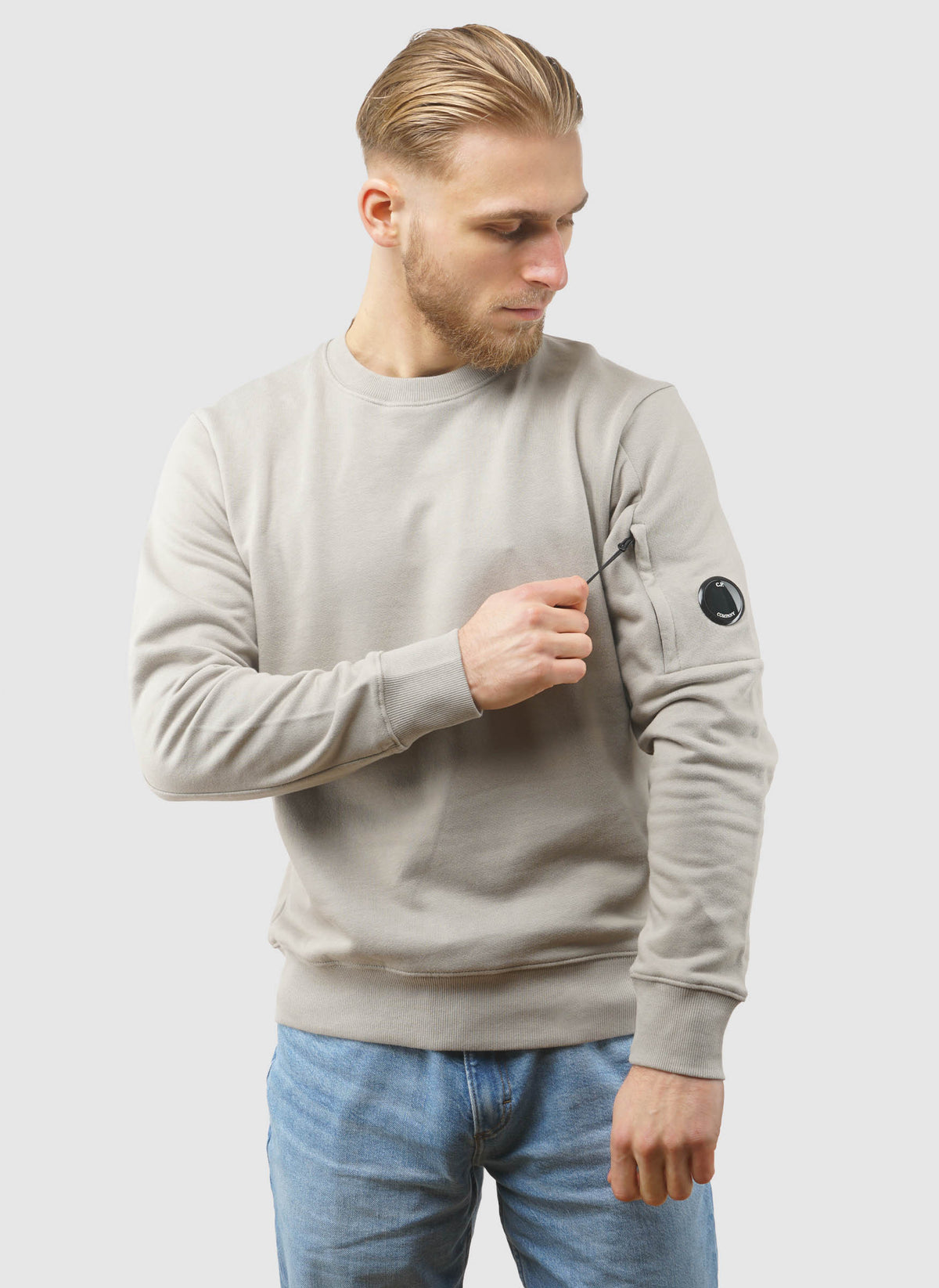 Lens Crew Neck Sweatshirt - Dove