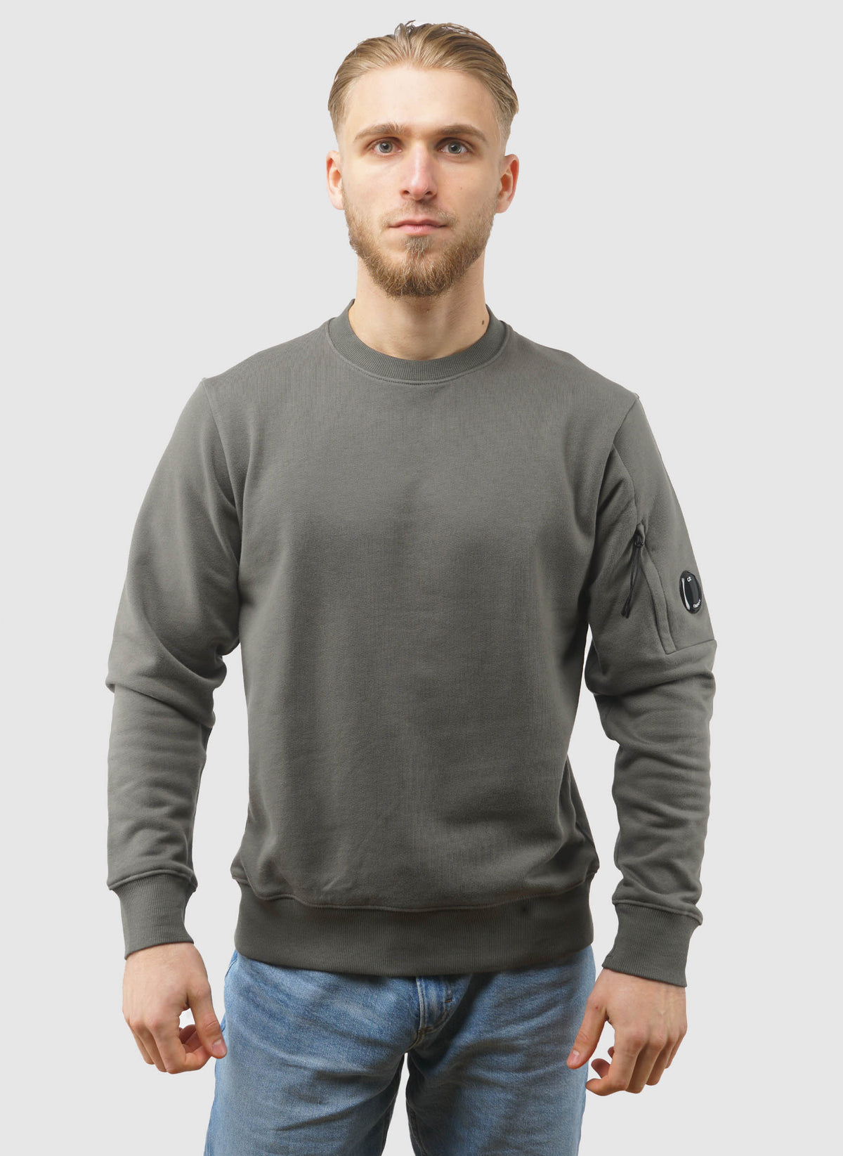 Lens Crew Neck Sweatshirt - Gunmetal
