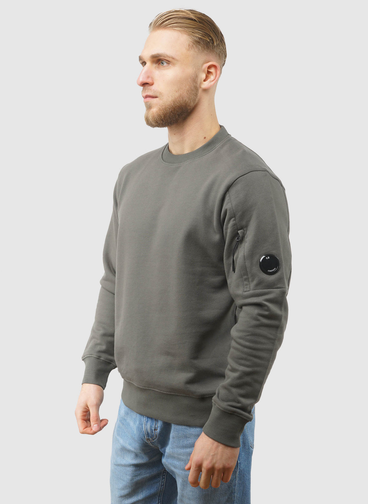 Lens Crew Neck Sweatshirt - Gunmetal