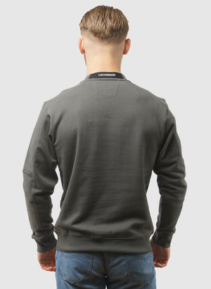 Lens Crew Neck Sweatshirt - Gunmetal