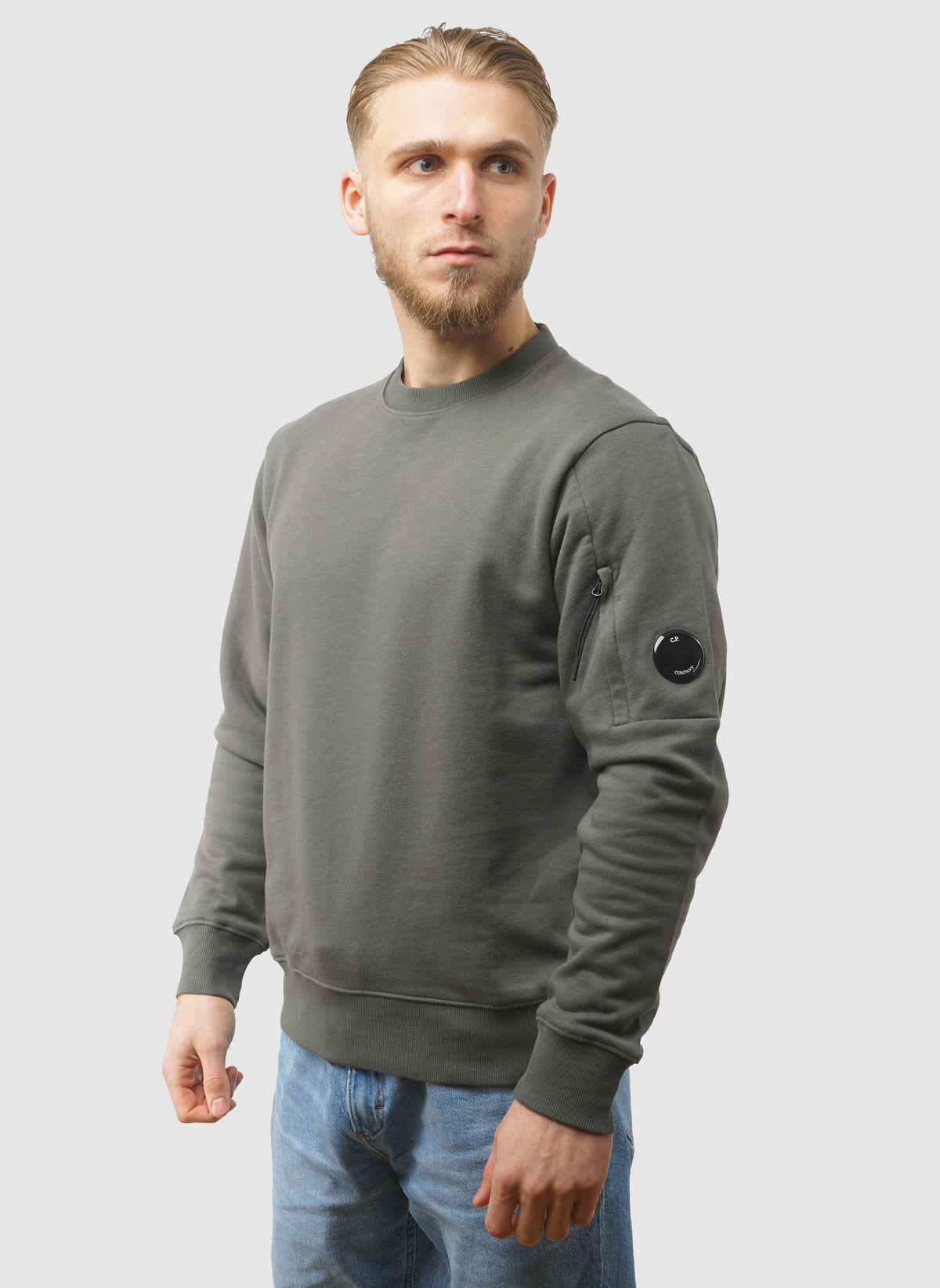 Lens Crew Neck Sweatshirt - Gunmetal