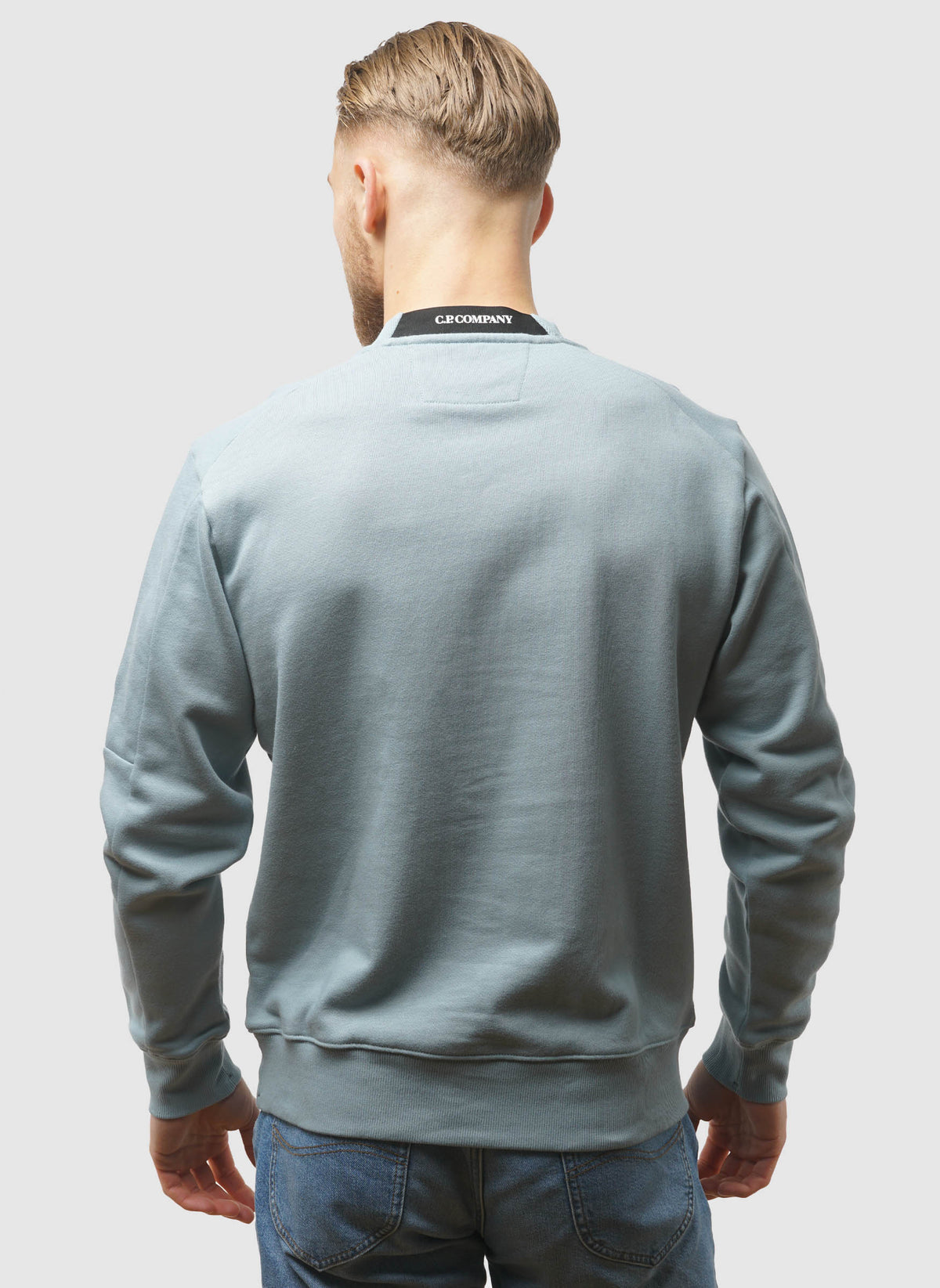 Lens Crew Neck Sweatshirt - Silver Blue