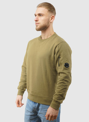 Lens Crew Neck Sweatshirt - Dried Herb