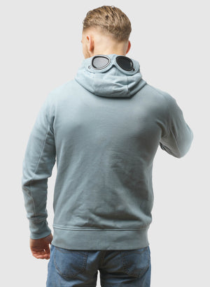 Goggle Sweatshirt Jacket - Silver Blue