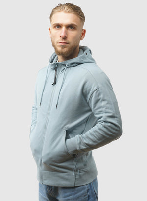 Goggle Sweatshirt Jacket - Silver Blue