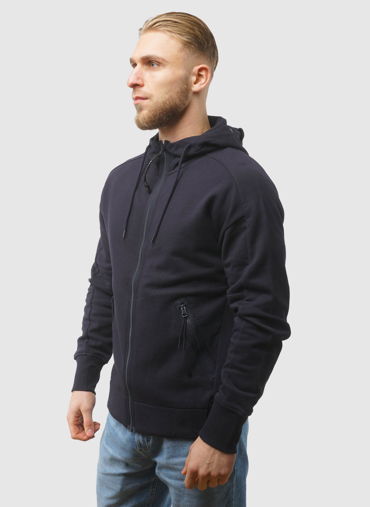 Goggle Sweatshirt Jacket - Total Eclipse