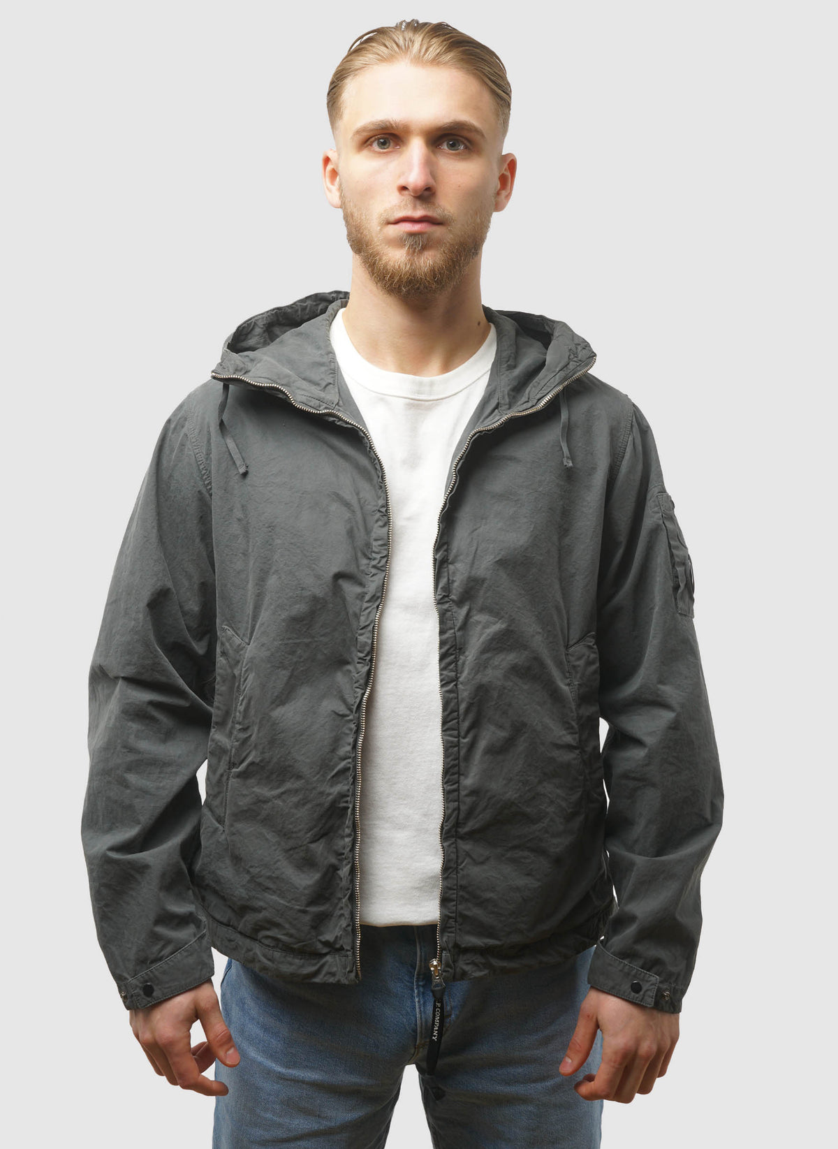 Micro-Reps Hooded Lens Jacket - Gunmetal