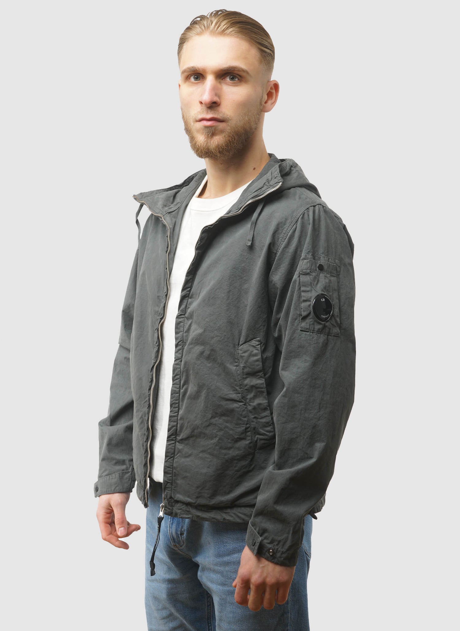 Micro-Reps Hooded Lens Jacket - Gunmetal