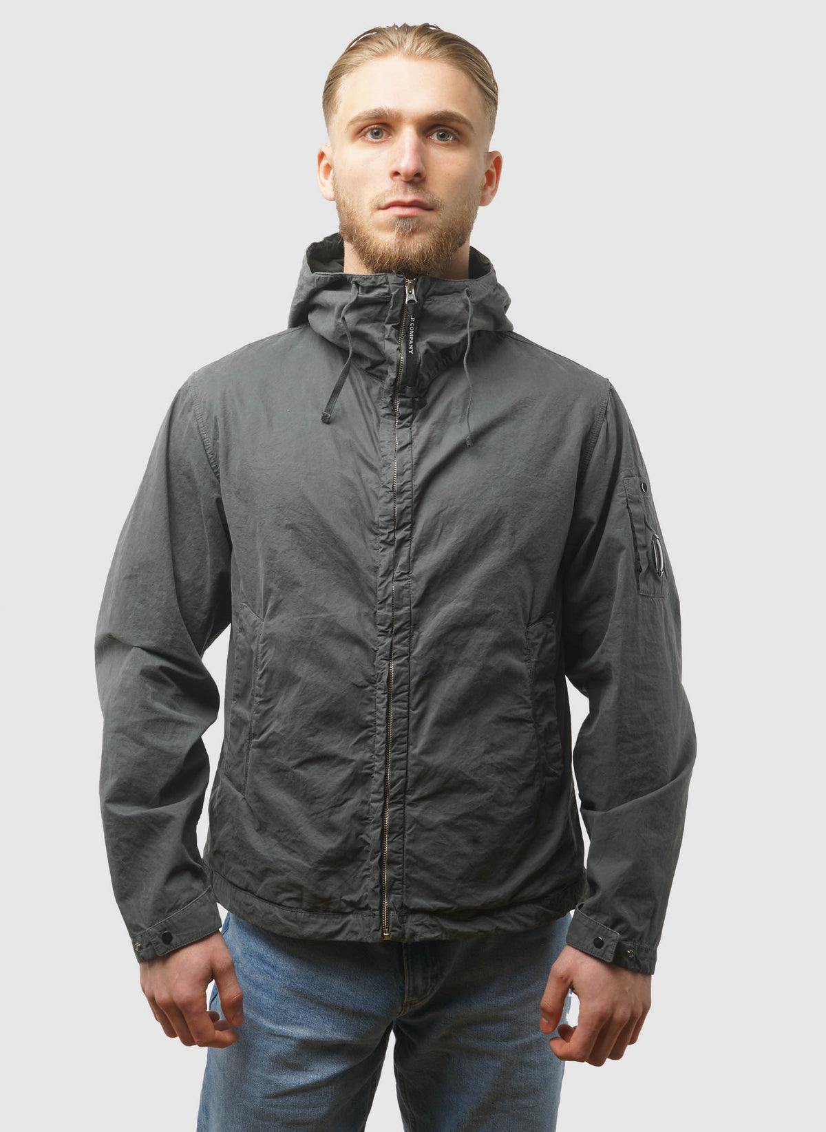 Micro-Reps Hooded Lens Jacket - Gunmetal
