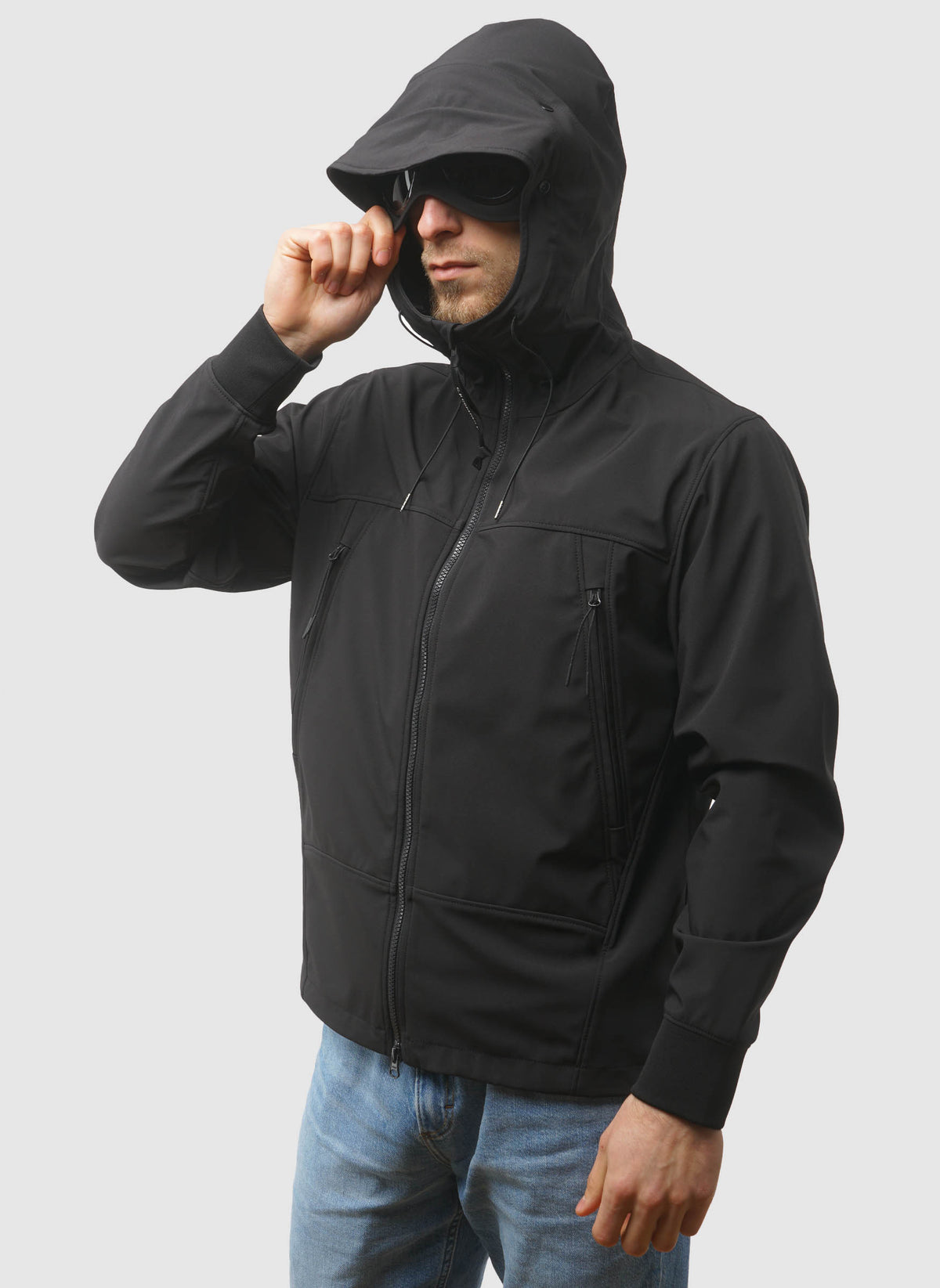 C.P. Shell-R Goggle Jacket - Black