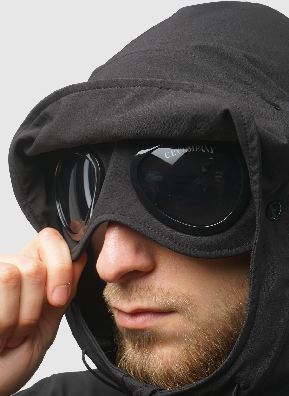 jacket with goggles C.P. Shell-R Goggle Jacket