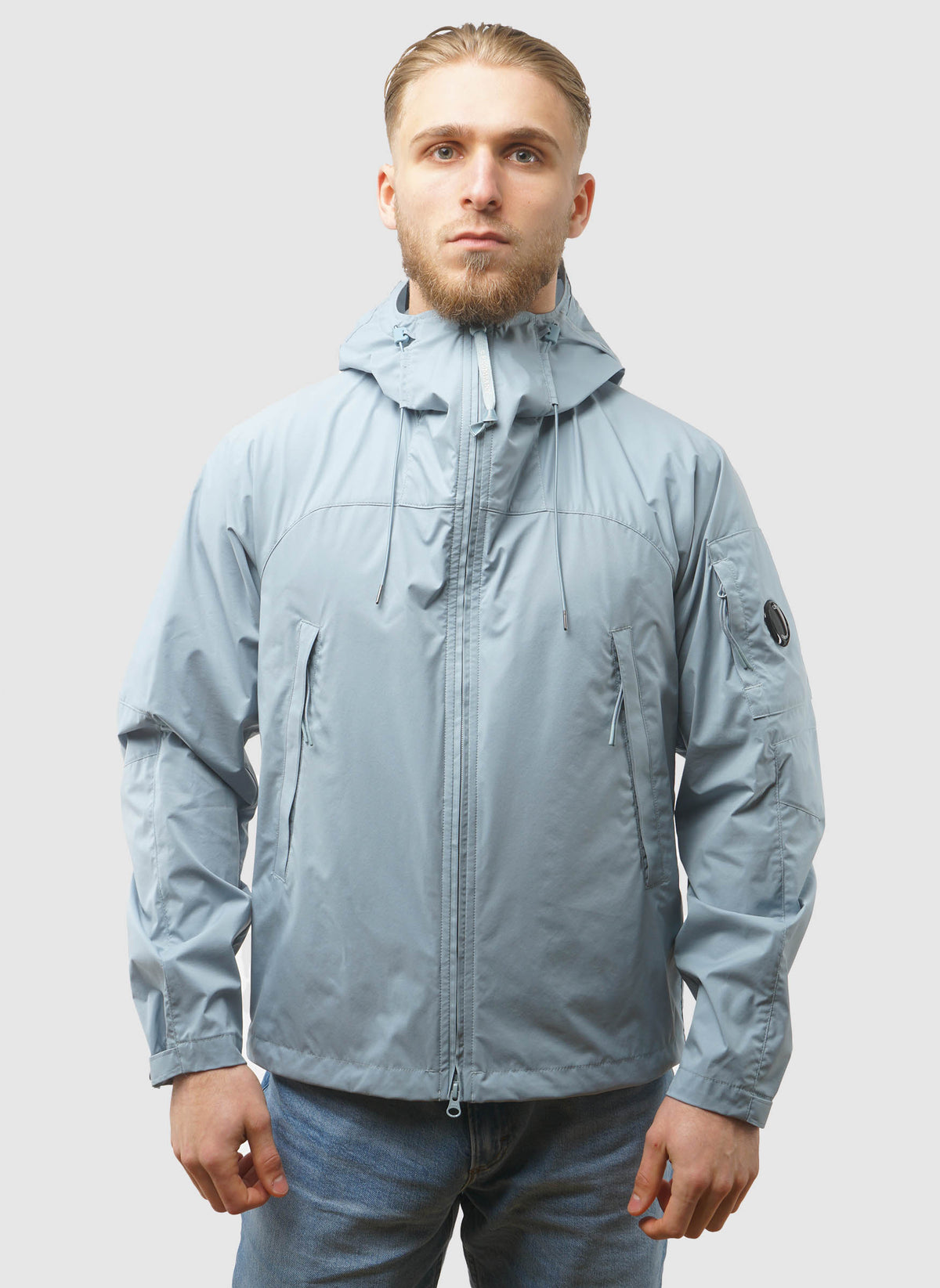 Pro-Tek Hooded Lens Jacket - Silver Blue