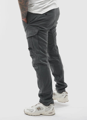 Stretch Sateen Ergonomic Cargo Pants - Gunmetal