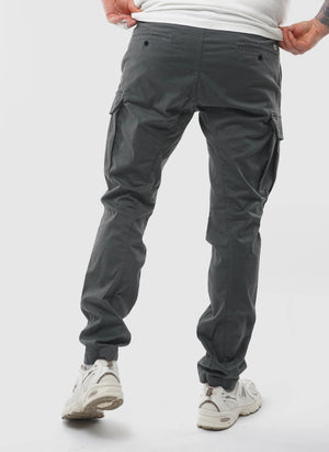 Stretch Sateen Ergonomic Cargo Pants - Gunmetal