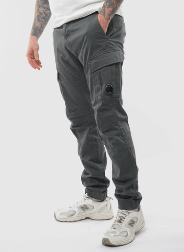 Stretch Sateen Ergonomic Cargo Pants - Gunmetal