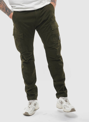 Stretch Sateen Ergonomic Cargo Pants - Ivy Green