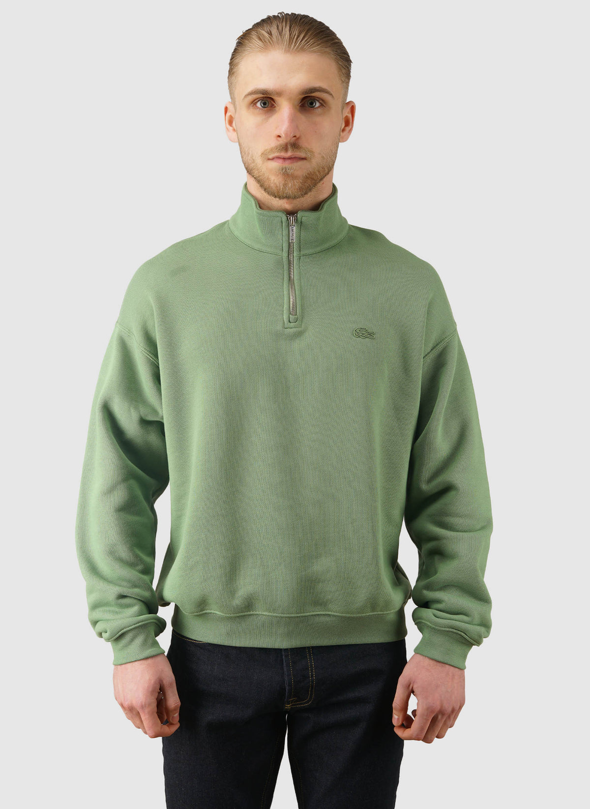 Fleece Zip Sweatshirt - Lamb's Lettuce