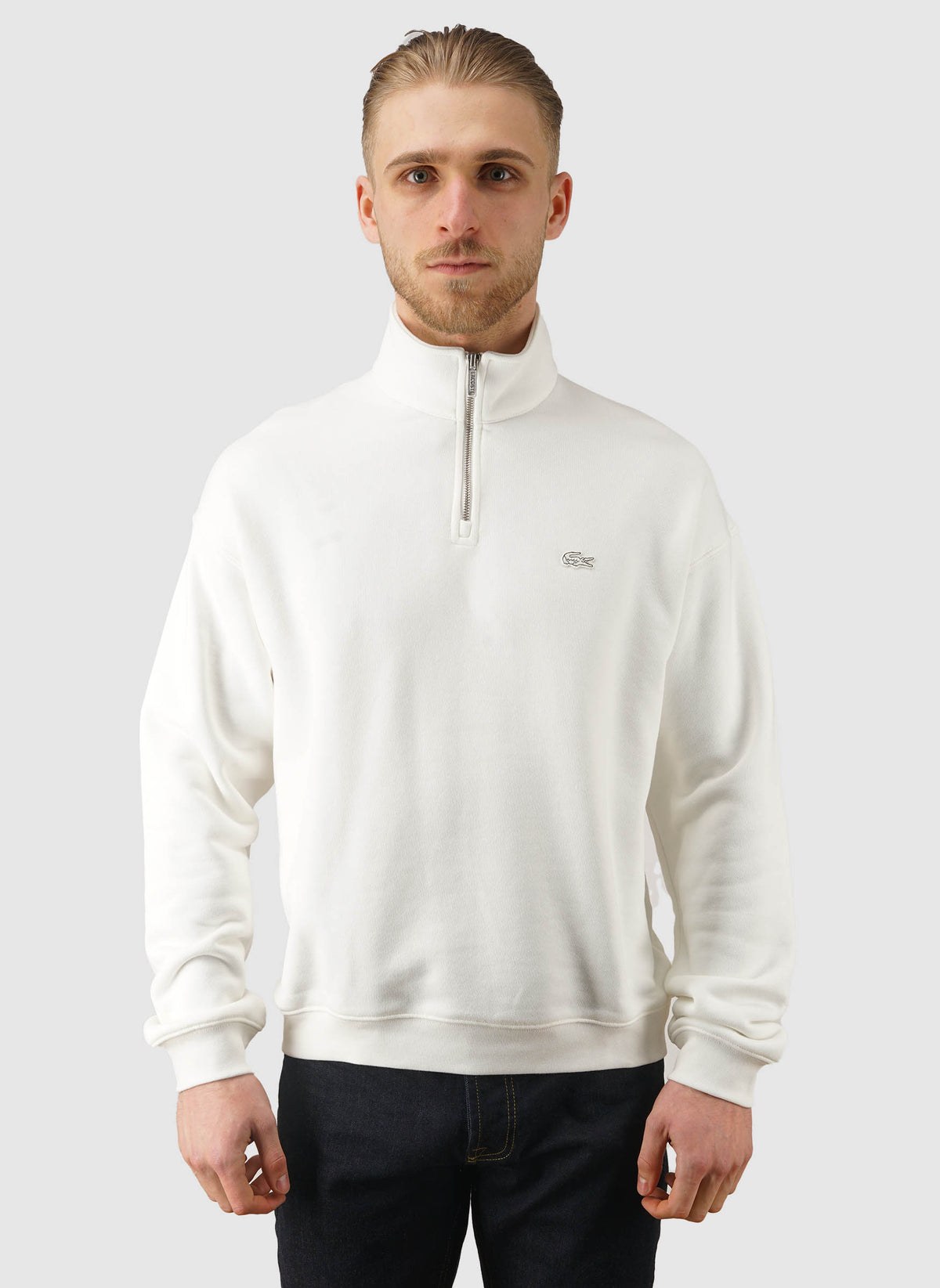 Fleece Zip Sweatshirt - Flour