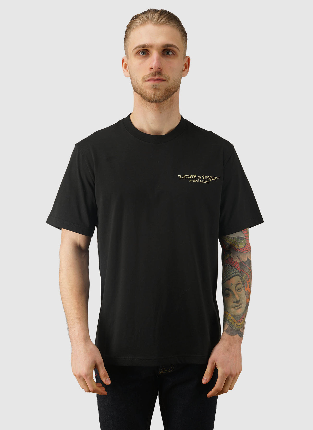 Jersey Print T-Shirt - Black