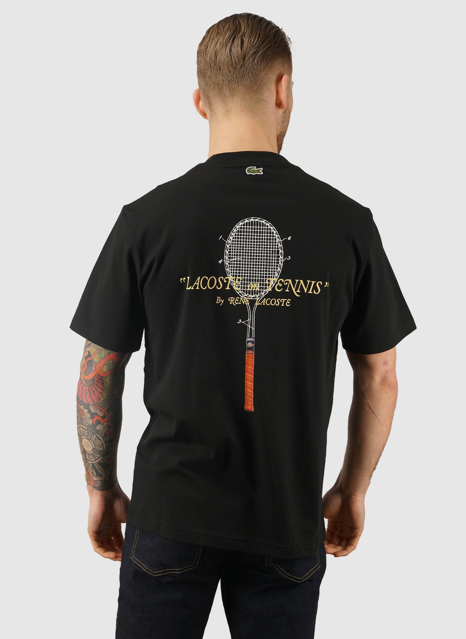 Jersey Print T-Shirt - Black