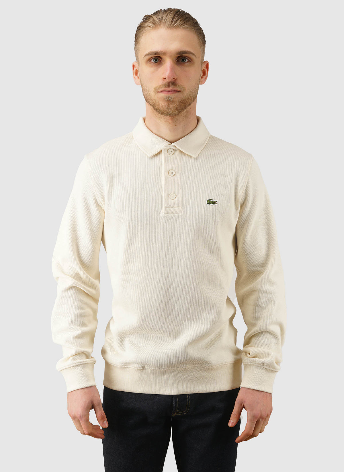 Ribbed Cotton Poloshirt - Lapland