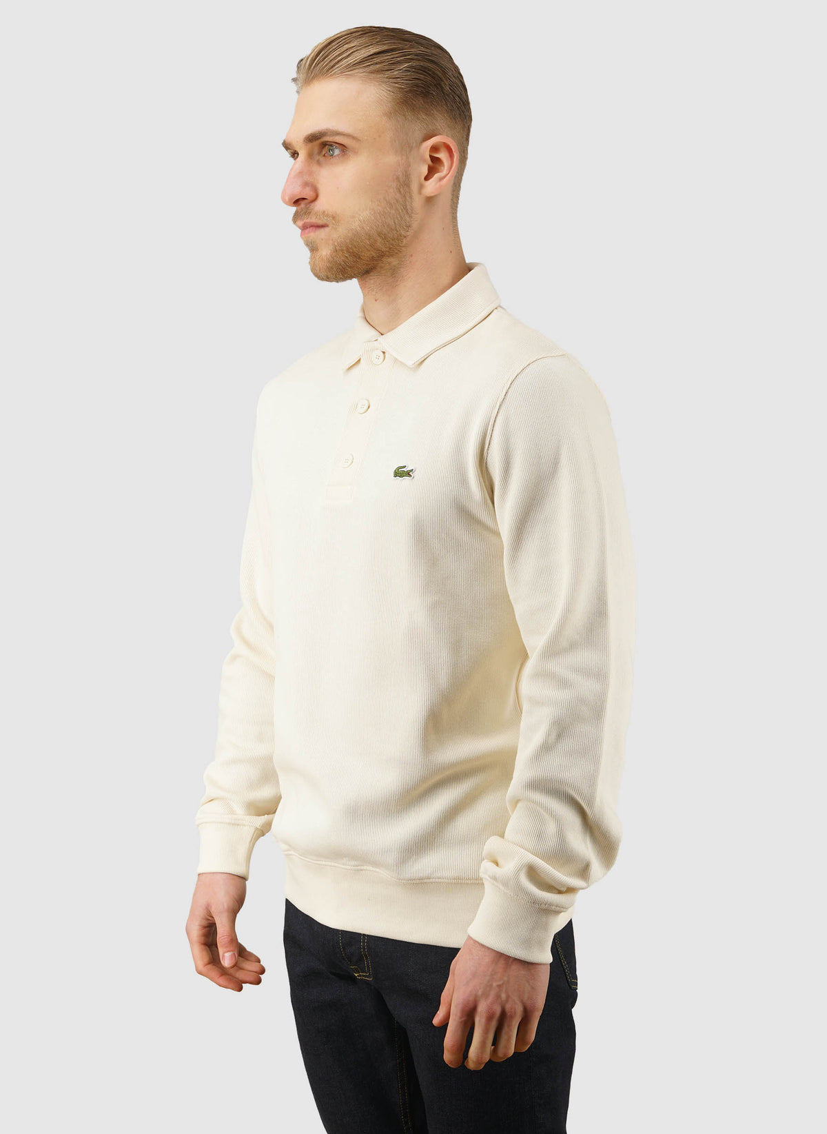 Ribbed Cotton Poloshirt - Lapland