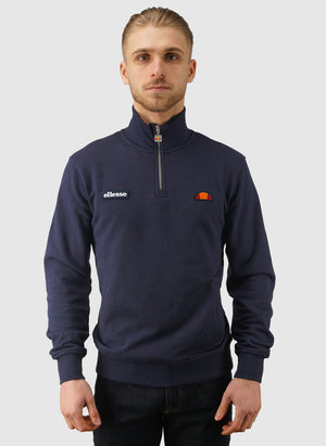 Pelegrini 1/4 Zip Sweatshirt - Navy