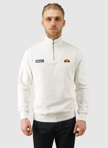 Pelegrini 1/4 Zip Sweatshirt - Off White