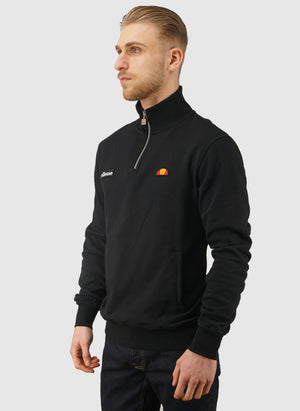 Pelegrini 1/4 Zip Sweatshirt - Black