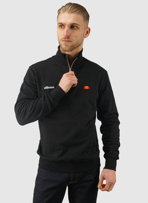 Pelegrini 1/4 Zip Sweatshirt - Black