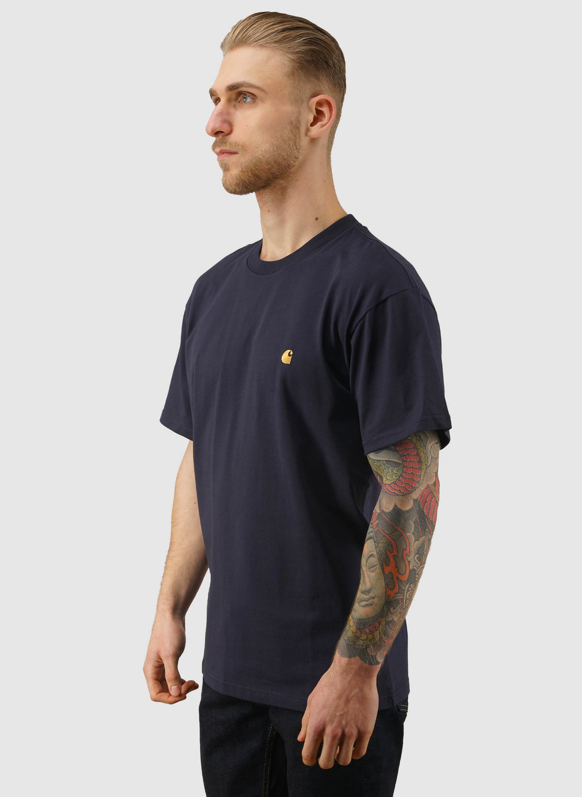 Chase T-Shirt - Dark Navy/Gold