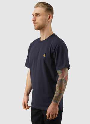 Chase T-Shirt - Dark Navy/Gold