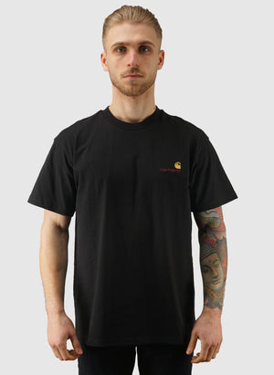 American Script T-Shirt - Black